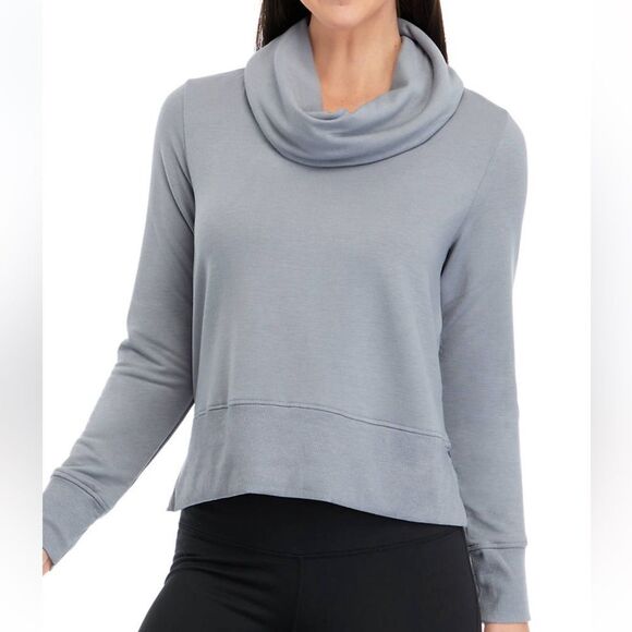 90 Degrees by Reflex Cowl Neck Womens Sweatshirt Large NEW - Picture 2 of 10